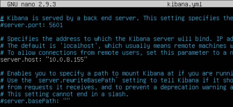 Kibana Server Host